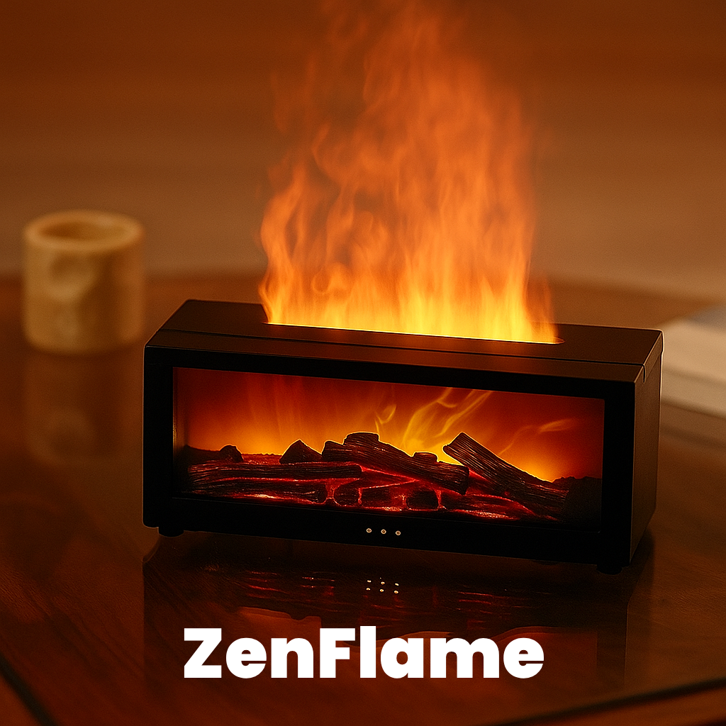 ZenFlame™ – dyfuzor zapachowy z efektem płonącego kominka