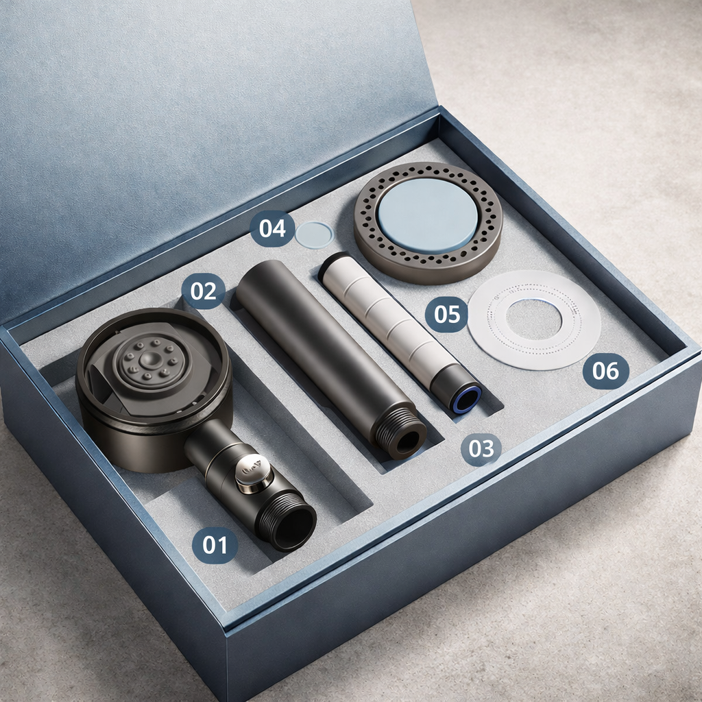 ZenFilter™ - słuchawka prysznicowa z wbudowanym filtrem który chroni twoją skórę i zdrowie