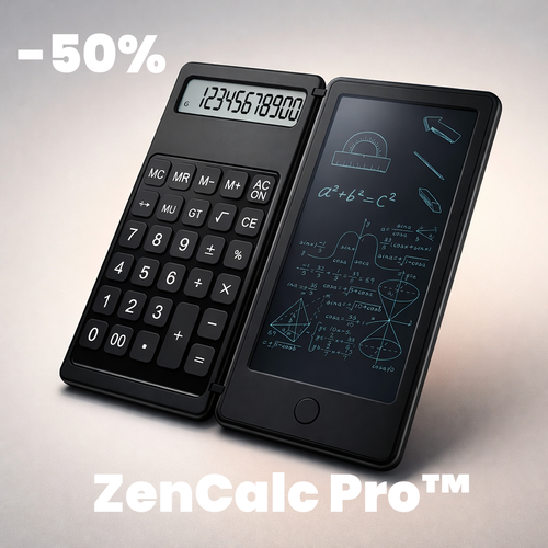 ZenCalc Pro™ – nowoczesny kalkulator z bocznym panelem notatek i rysikiem