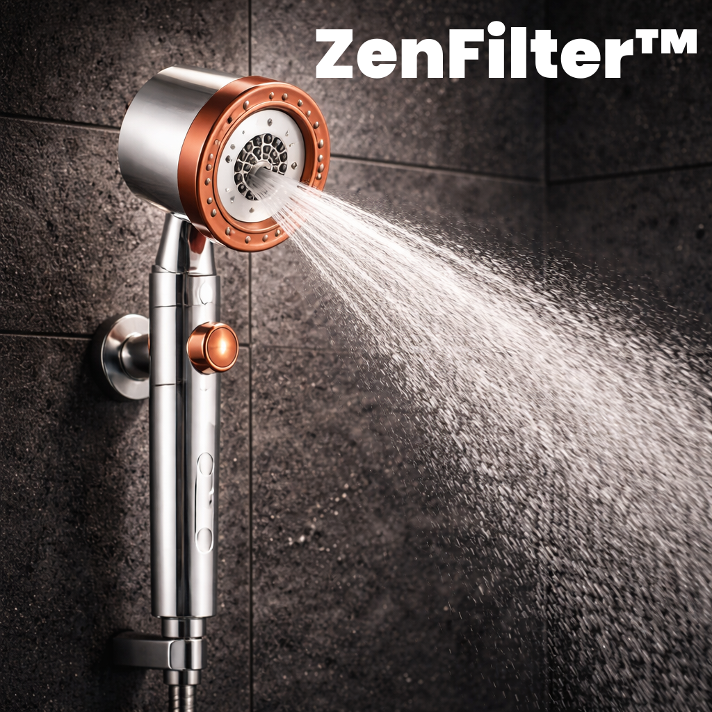 ZenFilter™ - słuchawka prysznicowa z wbudowanym filtrem który chroni twoją skórę i zdrowie